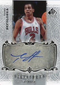 2006 SP Signature Basketball Thabo Sefolosha #SPS-TS