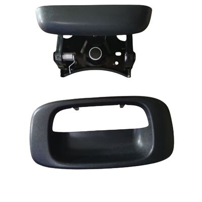 Silverado Tailgate Handle Tailgate Handle With Bezel & Clips For 1999-2007 Chevy Silverado & GMC Sierra GMC Sierra Tailgate Handle Replacement - Foto 2