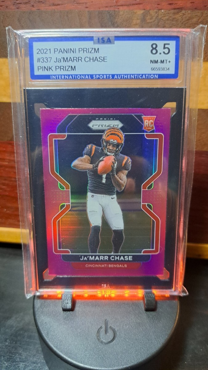 ♡MSA2207ページ♡ 2021 Panini Prizm - Rookie Ja'Marr Chase #337 Pink Prizm (RC) for