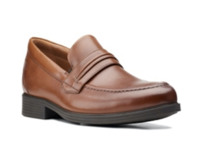 Clarks 7.5 Whiddon Step Dark Tan Leather Brown Loafers Whiddon Step Dark Tan – Quarks Shoes main image 4