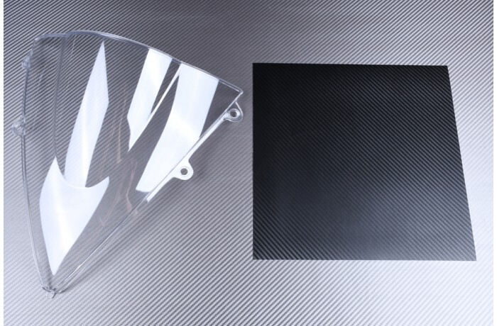 Bulle Aprilia RS4 125 transparente contre le vent avec base carbone noir - 3