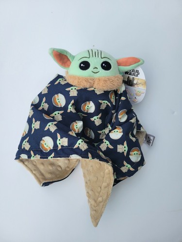 Manta de seguridad de felpa Lovey Star Wars Grogu niño Squishmallow, estampado de algodón, - Imagen 7 de 7
