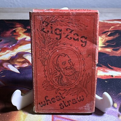 Vintage 1950's Zig-Zag Wheat Straw Rolling Papers Pack With Papers  Remaining