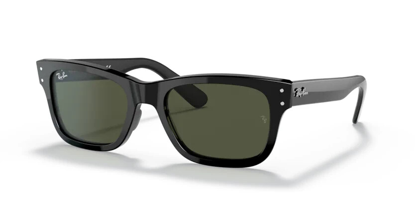 RAY BAN SUNGLASSES MR BURBANK RB2283F 901/31 55MM BLACK/GREEN LENS