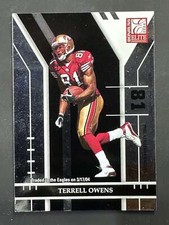 2004 Donruss Elite Football Terrell Owens 49ers Base Card Traded To Eagles 84