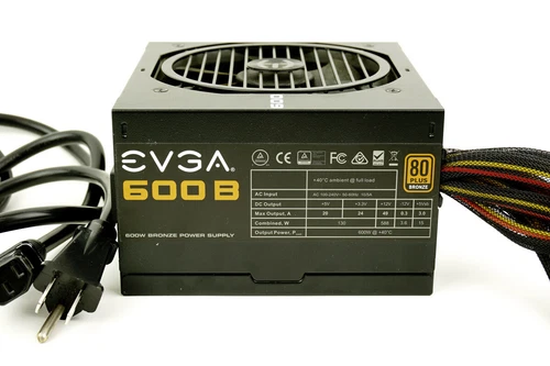 EVGA 600B 600W Power Supply PSU - w/ All Cables | 1yr Warranty, Fast Ship!