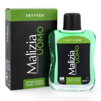 MALIZIA UOMO VETYVER After Shave TONIC Lotion 100 ml Rasierwasser 