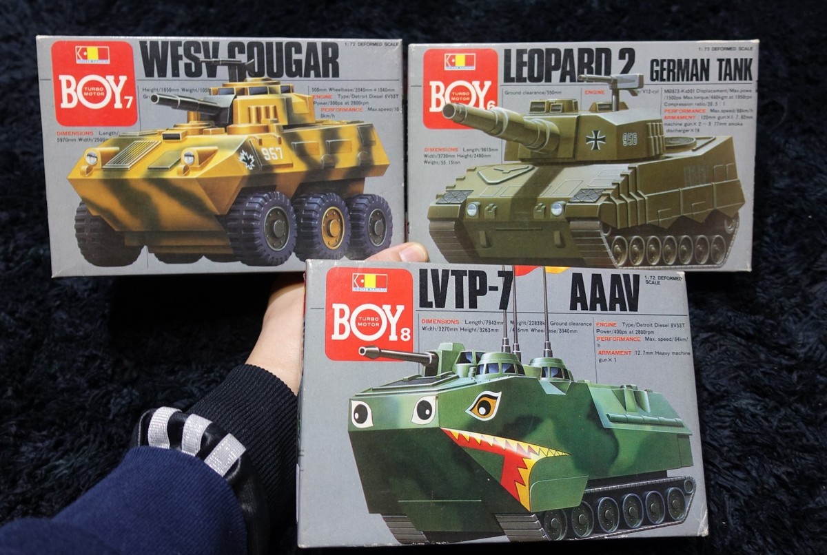 マックス WFSV COUGAR / LVTP 7 AAAV / LEOPARD 2 GERMAN TANK 3PCS SET