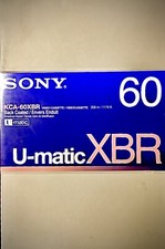 Sony 3/4  / U-Matic-KCA-60XBR-Broadcast Master-Video Cassette-Tape/Virgin Tape