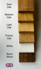 Rustic Floating Wall Shelf & Brackets ReclaimedOak Effect Chunky WoodHandmade UK