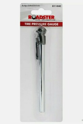 TYRE PRESSURE GAUGE 10-50 PSI CAR BIKE VAN PUSH FIT SCHRADER VALVE