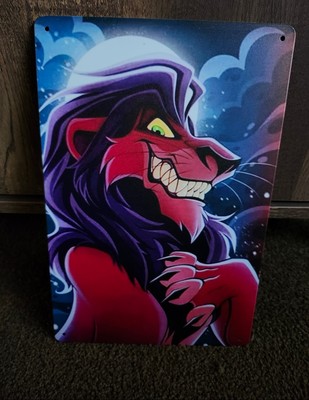 Disney The Lion King Scar Aluminum Sign