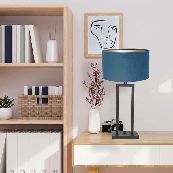 Tischleuchte Tischlampe Beistellleuchte Nachttischleuchte Dimmbar Schwarz Gold-image