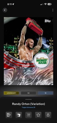 Digital Card Topps WWE Randy Orton 10cc Universe Red Magma Base Variation