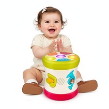 5-in-1 Musical Baby Drum Sensory Toy for Infants Toddlers Early Learning