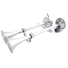 FIAMM 75550 Dual Trumpet Horn,Electric,18" L 53CU85