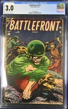 Battlefront #15 CGC 3.0 OW-WH 1954 Atlas War Comic Pre-Marvel Golden Age
