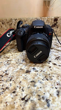 Canon EOS Rebel T6 DSLR 18MP Black w/ 3x Zoom Lens, Flash, 3in LCD