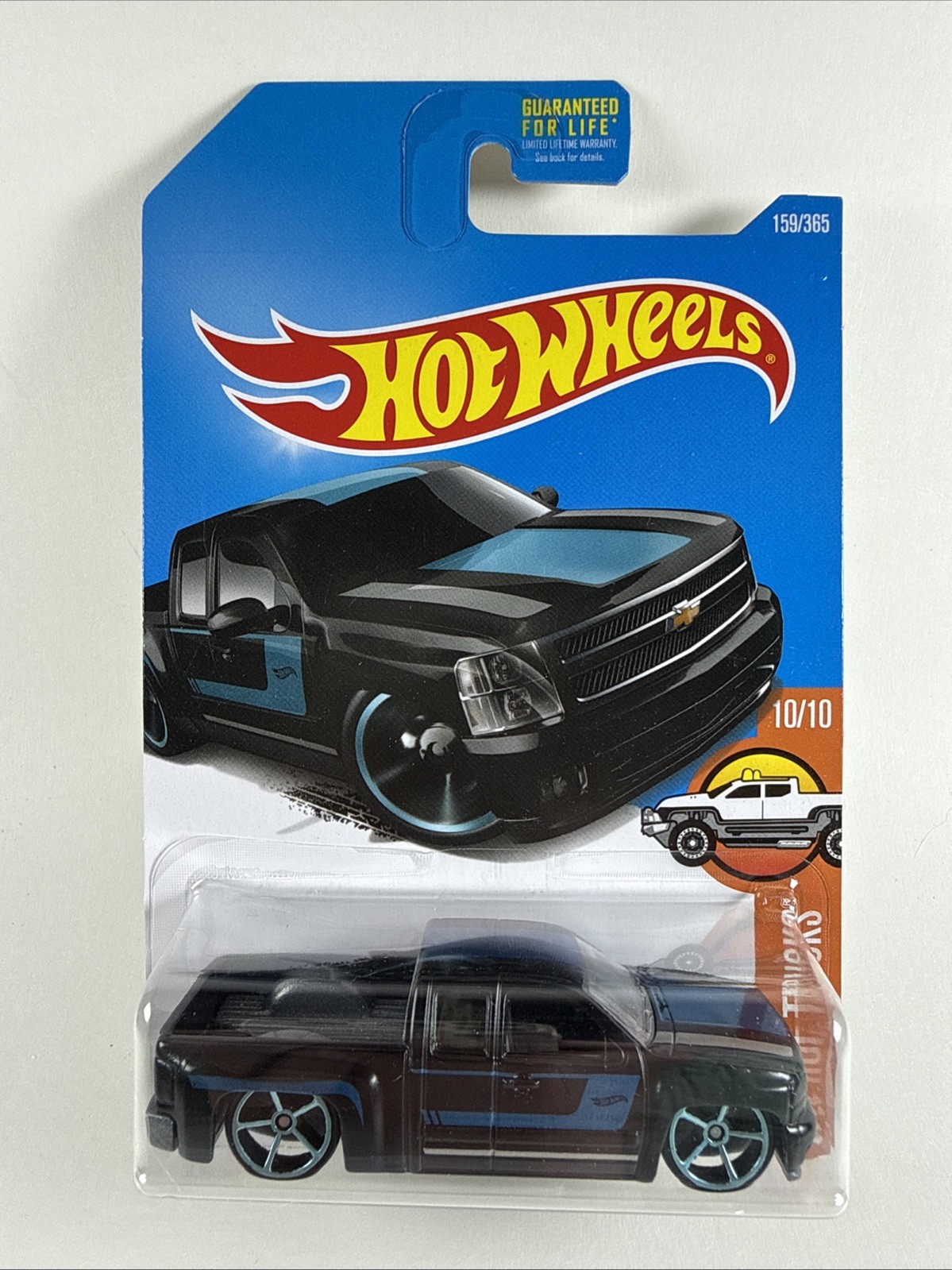 Hot Wheels 2016 HW Hot Trucks #10/10 Chevy Silverado in Black HC53