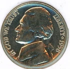 1958-D BU Jefferson Nickel Lightly Toned From Original Bank Roll Like 2 Shown