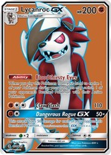 Lycanroc GX (Full Art) 138/145 Holo Ultra Rare Guardians Rising Pokemon LP