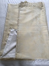 Serene JASMINE Champagne  Jacquard Lined Curtains 
