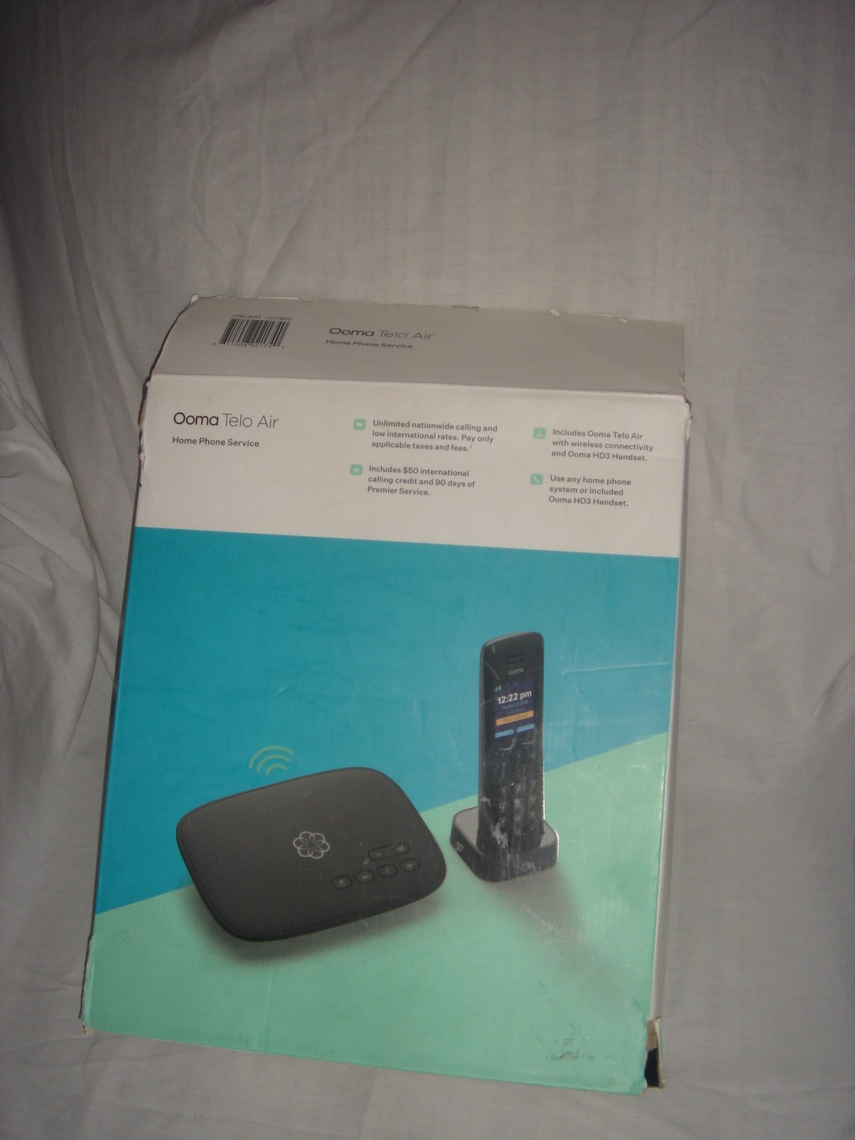 Ooma Telo Air Internet Home Phone Service w Cordless Handset Phone! 