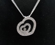 Chopard Happy Spirit Diamond Double Heart Nec...