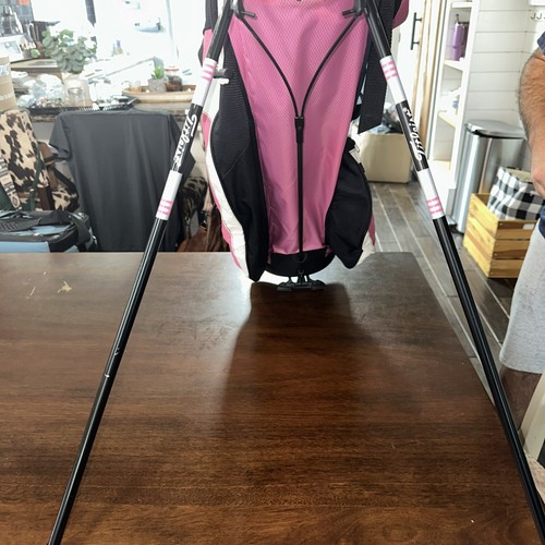 Titleist X86 6 Way Golf Stand Bag W. Cover Dual Strap PINK white black - Picture 11 of 21