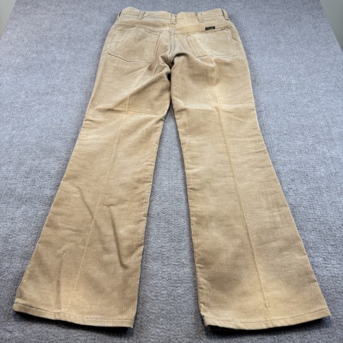 Vintage Wrangler Corduroy Pants Mens 31x30 Beige Bootcut Made In USA 70s by Wrangler, $69.95 - Photo 6