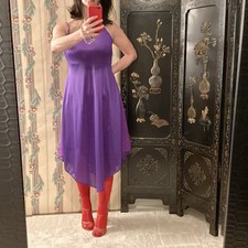 Vintage Purple Disco Vibes Slip Dress