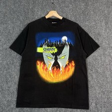 Vintage 90s Spawn The Animated Series Promo T-Shirt Black Large Comic USA