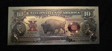 Certificate Of Authenticity Gold Bank Note Buffalo