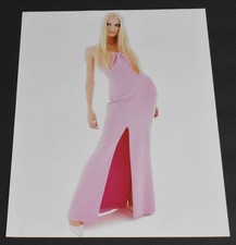 1995 Print Ad Sexy Fashion Long Legs Lady Heels Blonde Versace Pink Dress Smooth