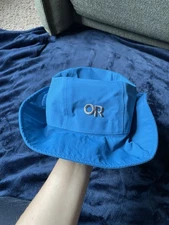 Outdoor Research OR Seattle Sombrero Hat Size XL Gore-tex Waterproof Rain Blue