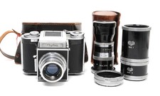 @ Agilux Agiflex III camera with 2 lenses and 3 Agilux Extension Tubes + 2 cases