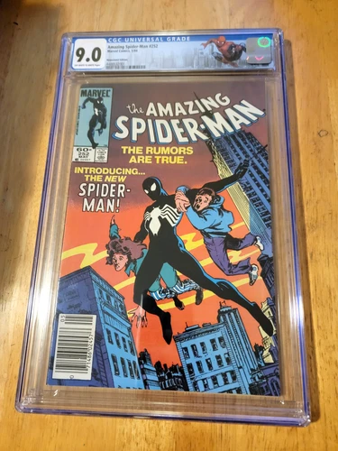 AMAZING SPIDER-MAN # 252 CGC 9.0 WHITE PAGES 1984 1st Black Costume Newsstand 01
