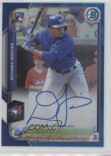 2015 Bowman Chrome Rookie Blue Refractor 25/150 Devon Travis #BCAR-DT Auto 5h9