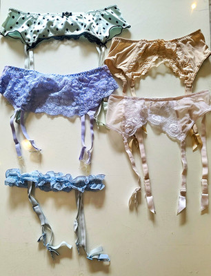 5x Vintage Style Strapsgürtel Strumpfband Ann Summers