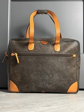 Bric's Life Collection Valigetta Borsa per Laptop Marrone Oliva Micro-Camoscio Made in Italy