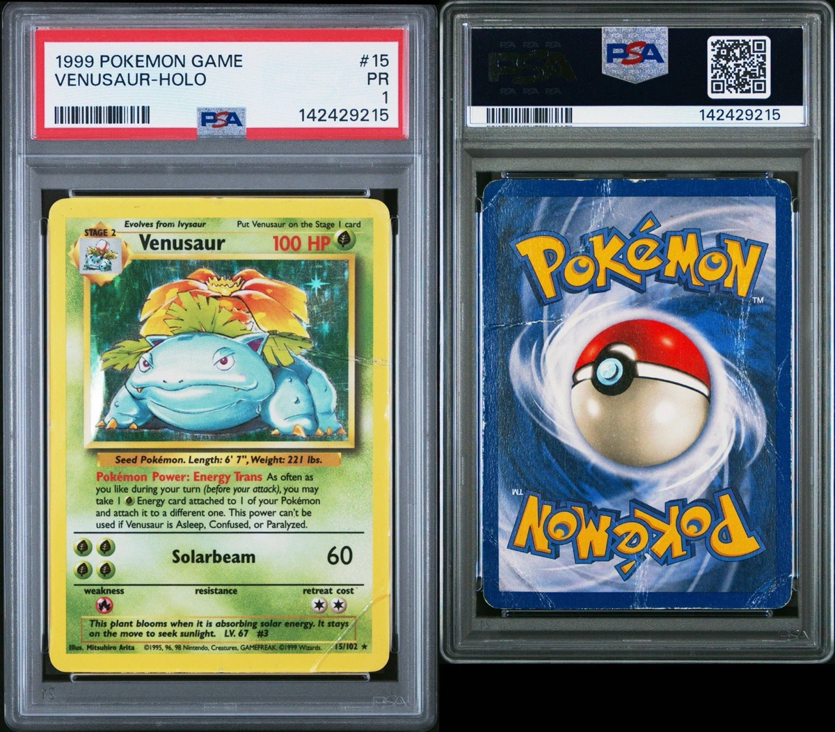 Pokémon TCG Base Set Grade 1 English Collectible Individual Card