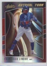 2021 Panini Absolute Extreme Team Spectrum Red 42/99 Francisco Lindor #ET-5 3c2