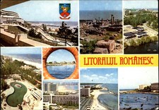 Litoralul Romanesc Constanta Romania vintage postcard d185