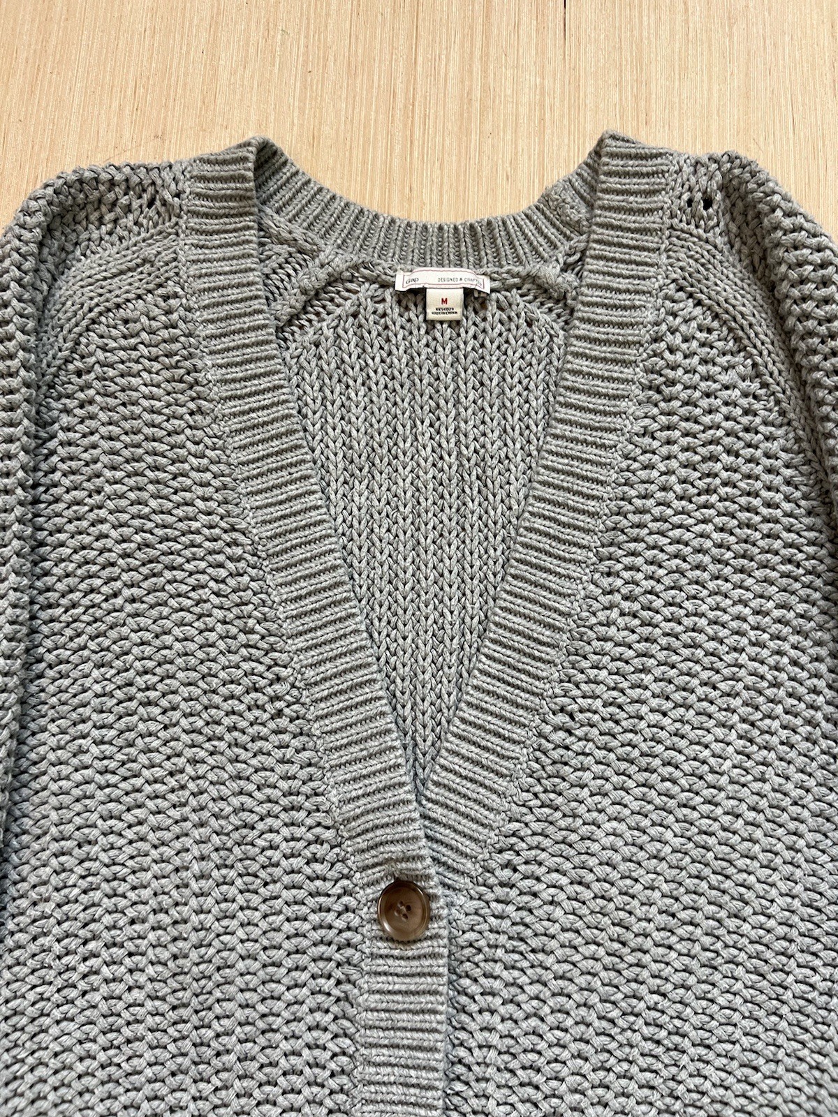 Gap Ribbed Knit V-Neck Button Front Cardigan Swea… - image 5