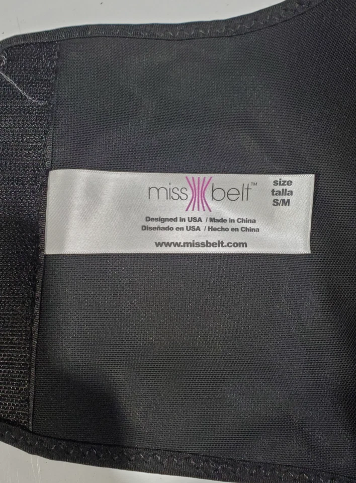 "Entrenador de cintura Miss Belt original negro S/M negro 25""-32""" Foto 4 de 4