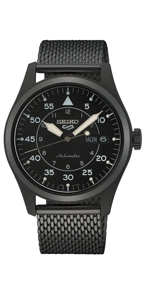Seiko 5 Sports Field Automatik Schwarz Edelstahl SRPH25K1