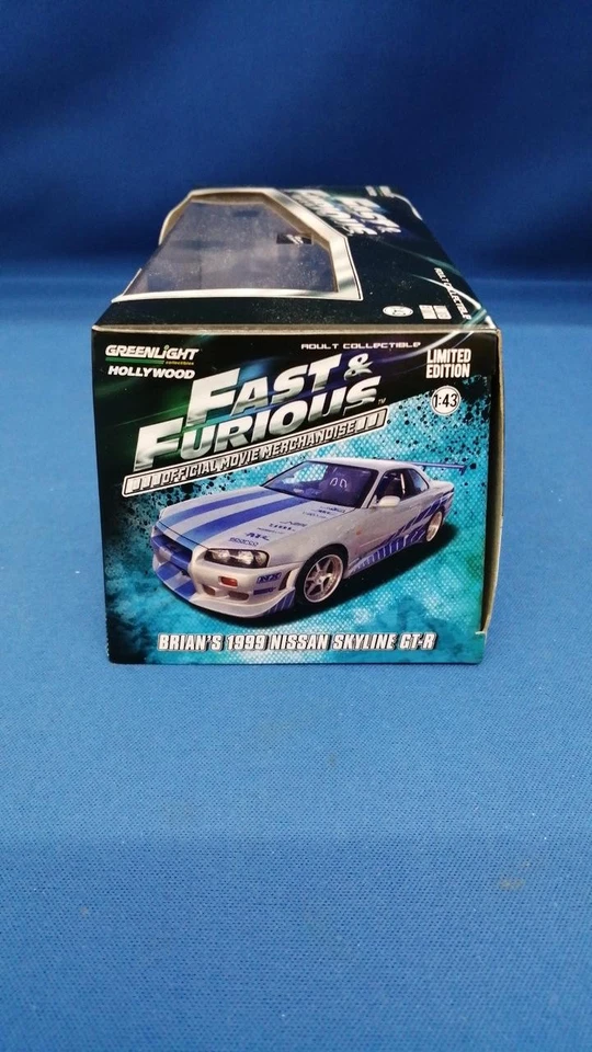 GREENLIGHT "Fast and Furious X2" 1999 NISSAN SKYLINE GT-R Silver W - Image 3 of 4