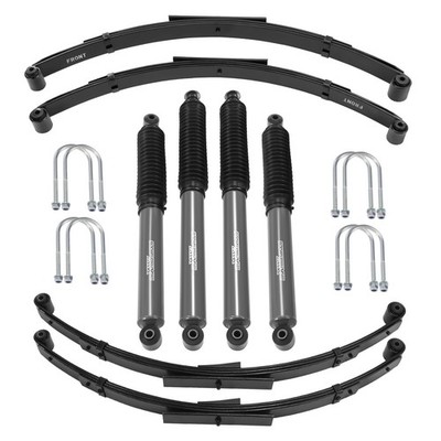 2.5'' Lift Shock Kit+Leaf Spring fit For Jeep Wrangler YJ 1987-95