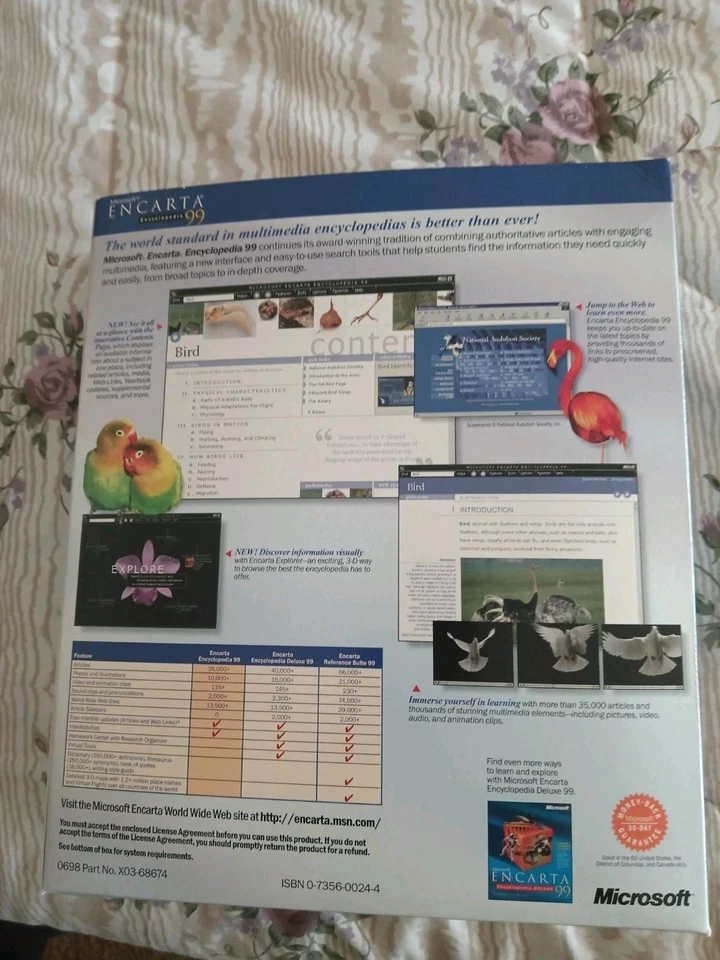 Microsoft Encarta Encyclopedia 99 Microsoft Windows 95, 98 DVD Rom - Image 2 of 4