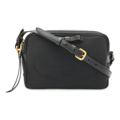 Prada Logo Jacquard 1BH089 Shoulder Bag Canvas / Leather NERO(Black) #BLB3163